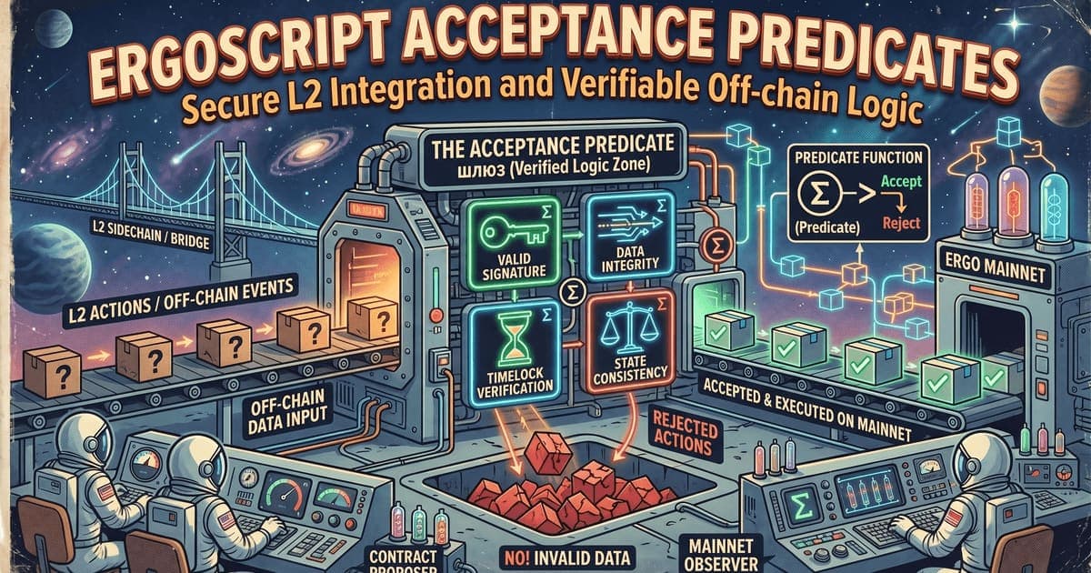 ErgoScript Acceptance Predicates: On-Chain Work Verification for AI Agent Payments — Ergo Platform